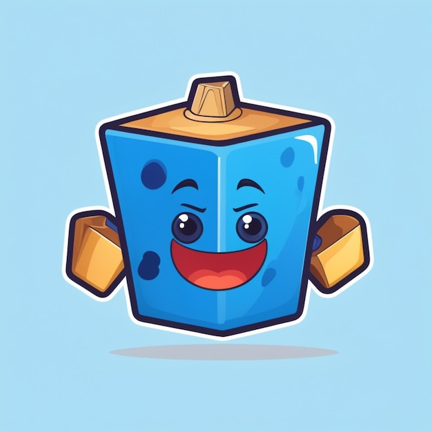 Vector fondo vectorial de dibujos animados de dreidel