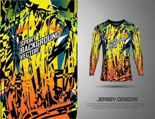 Fondo vectorial de diseño deportivo de la camiseta