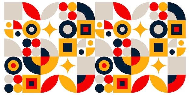 Fondo vectorial de diseño de patrones geométricos abstractos con formas geométricas
