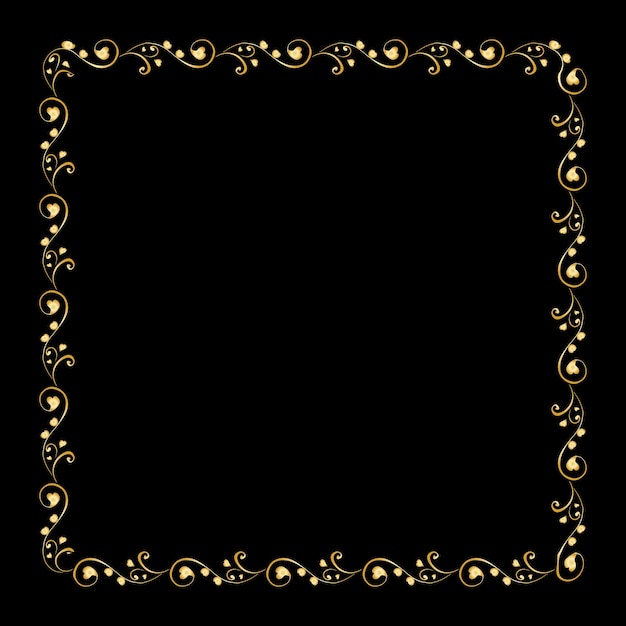 Vector fondo vectorial elegante con un borde dorado decorativo