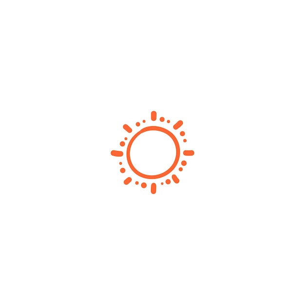 fondo vectorial del elemento dibujado a mano del atardecer