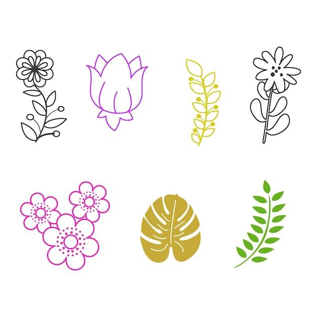 Fondo vectorial de elementos naturales