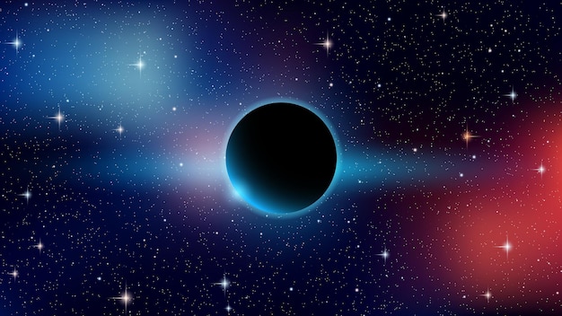 Fondo vectorial del espacio profundo
