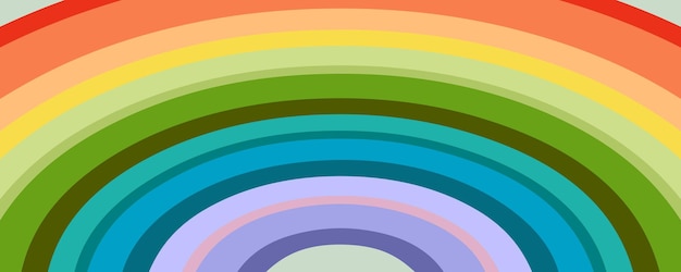 Fondo vectorial de espectro de arco iris abstracto multicolor Diseño perfecto para carteles tarjetas pancartas impresión Ilustración vectorial dibujada a mano