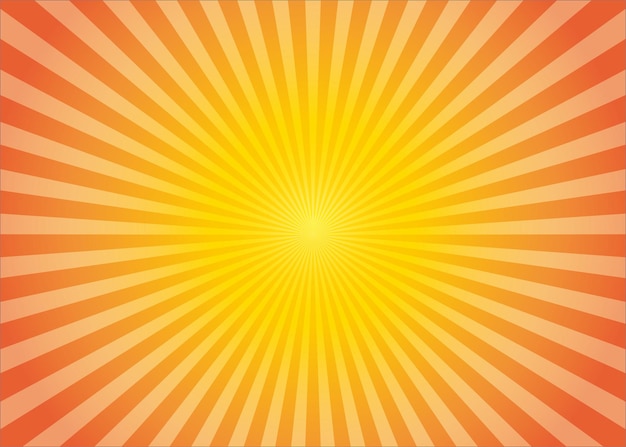 Vector fondo vectorial de estallido solar amarillo