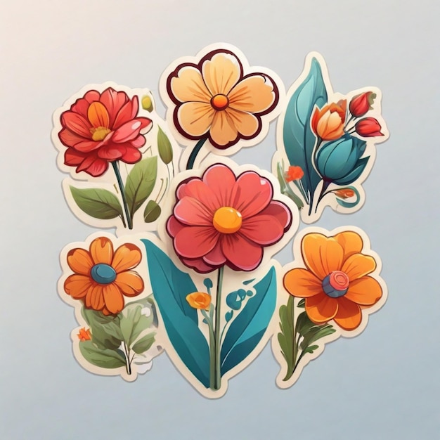 Fondo vectorial de las flores