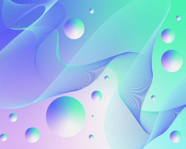 Fondo vectorial de fluidos de color verde púrpura y azul claro