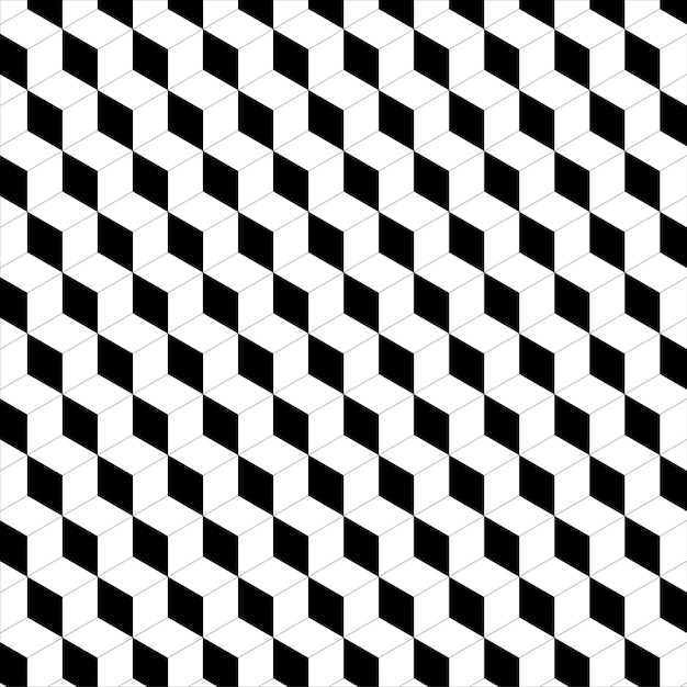 Fondo vectorial geométrico Formas de cubos de patrón sin costuras Ilustración de decoración abstracta Vector