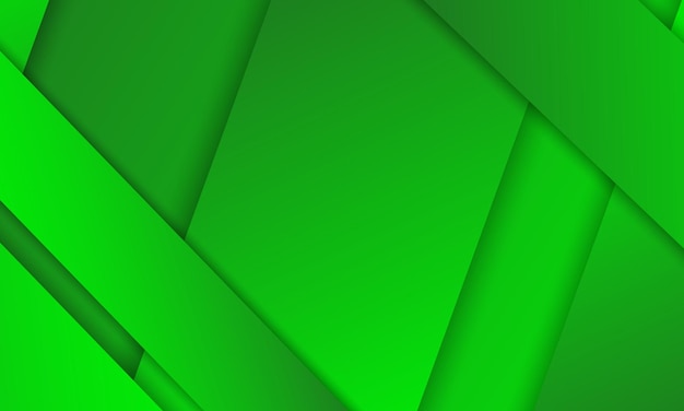 Fondo vectorial geométrico verde con líneas y brillo en colores vibrantes