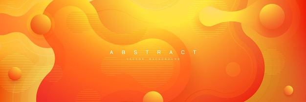 Fondo vectorial de gradiente naranja abstracto