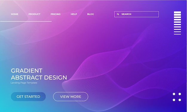 Vector fondo vectorial de gradiente púrpura y azul luminoso para el diseño de sitios web