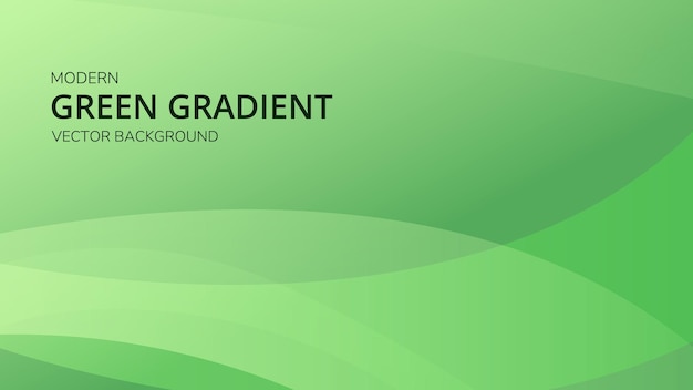 Fondo vectorial de gradiente verde moderno