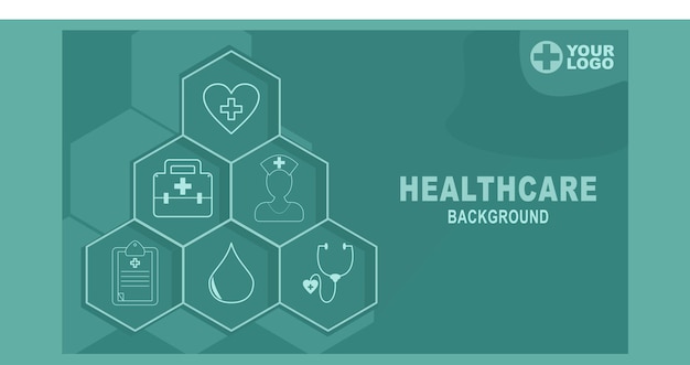 Fondo vectorial healthchare medcine tosca