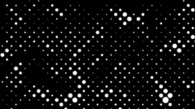fondo vectorial horizontal en estilo de medio tono monocromático con puntos dispersos al azar