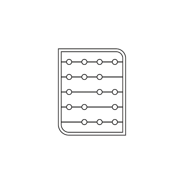 fondo vectorial del icono del ábaco