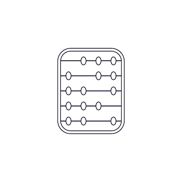 fondo vectorial del icono del ábaco