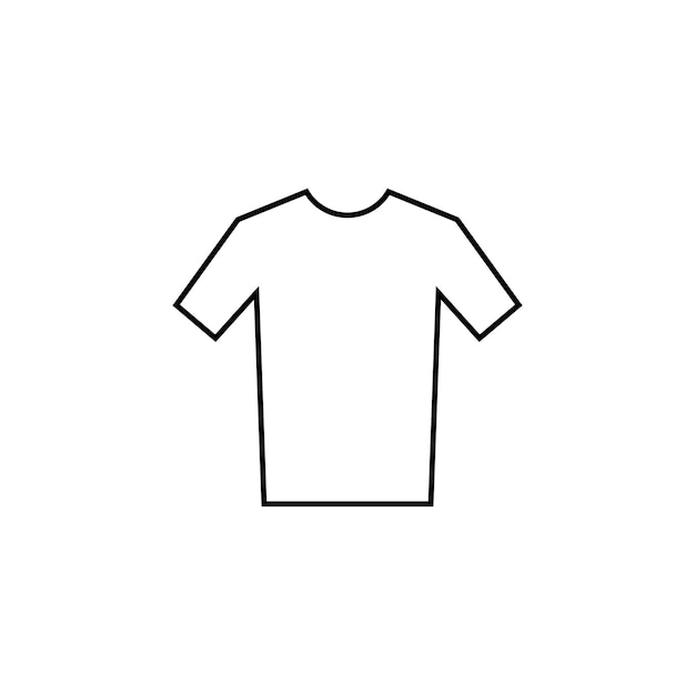 Fondo vectorial del icono de la camiseta