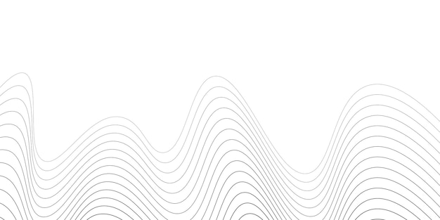 Fondo vectorial de líneas abstractas de onda