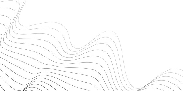 Fondo vectorial de líneas abstractas de onda