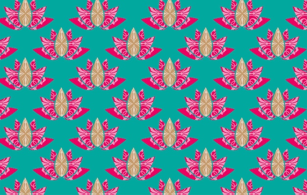 Fondo vectorial con lotos blancos y hojas verdes Plantilla de diseño de lujo con lirio de línea dorada
