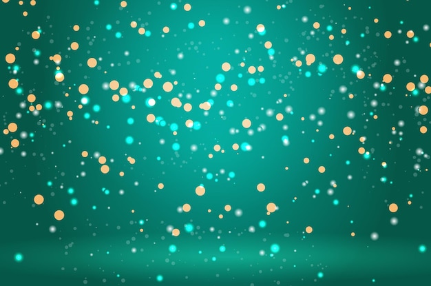 Fondo vectorial con luces bokeh