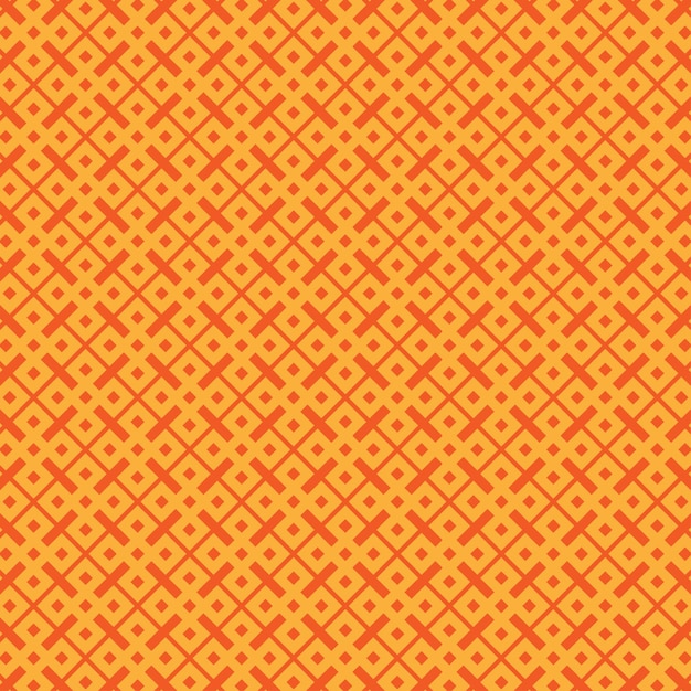 Fondo vectorial naranja suave con líneas y formas geométricas Diseño decorativo vibrante con rombos y cubos simples