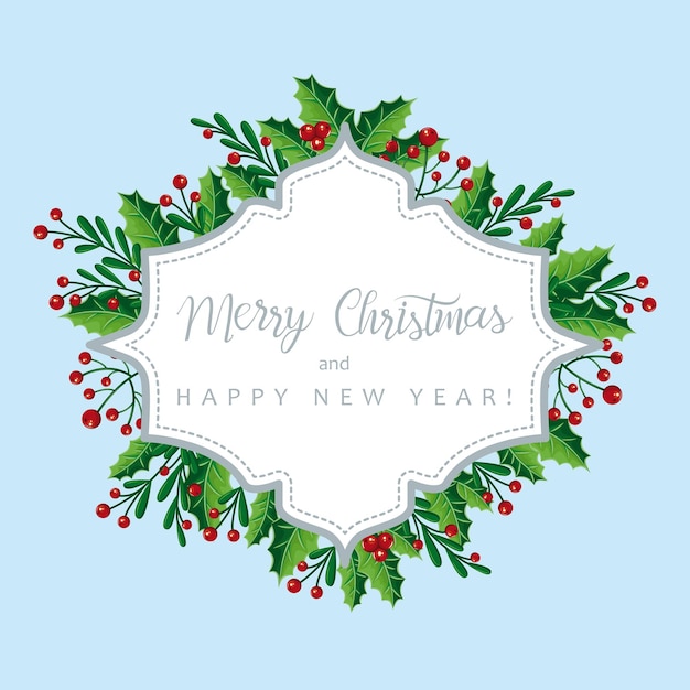 Fondo vectorial de Navidad Fondo floral para tarjetas de felicitación de Navidad