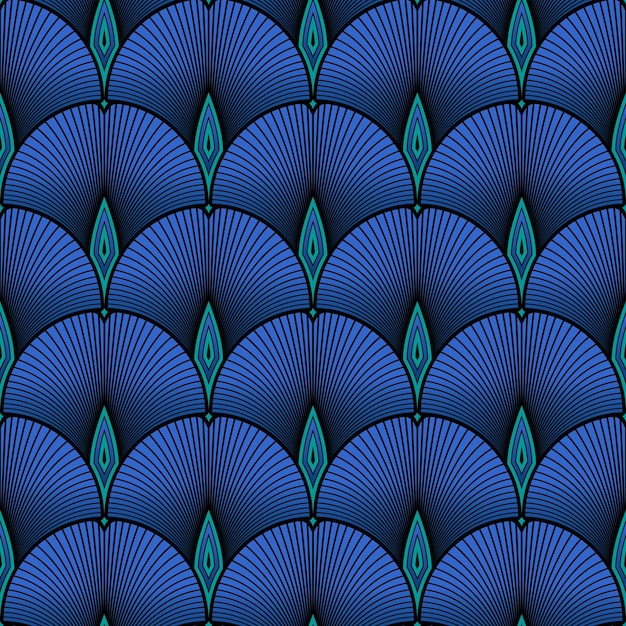 FONDO VECTORIAL NEGRO CON HOJAS DE GINKGO BILOBA AZUL