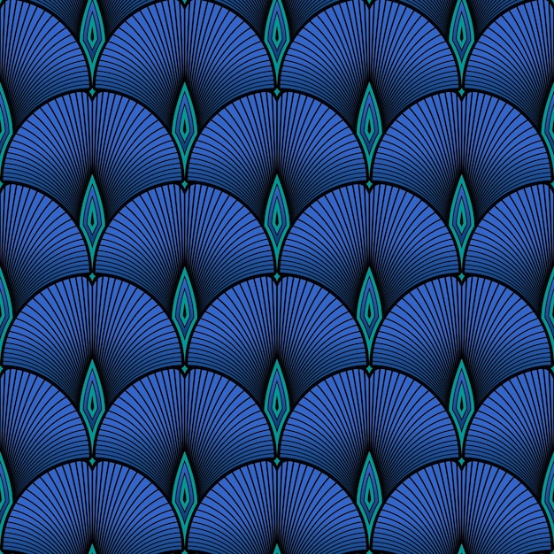 FONDO VECTORIAL NEGRO CON HOJAS DE GINKGO BILOBA AZUL