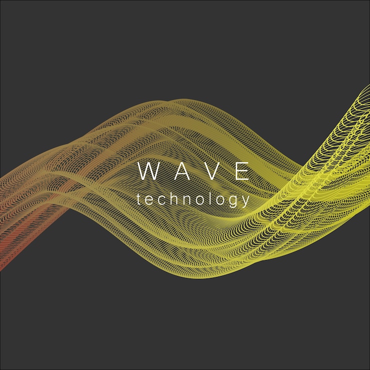 Vector fondo vectorial con ondas