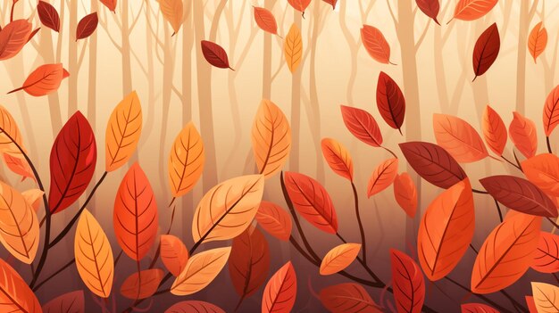 Vector fondo vectorial de otoño