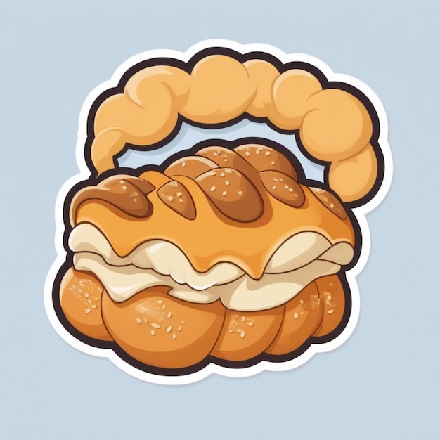 El fondo vectorial del pan Challah