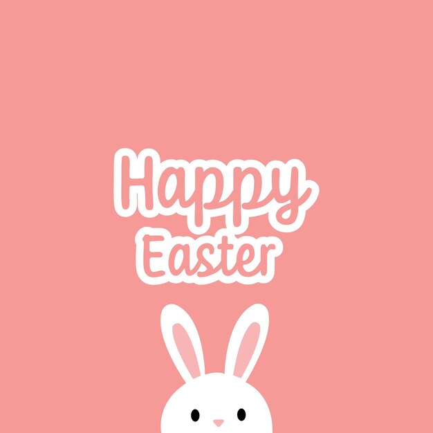 fondo vectorial para la Pascua con un conejo gracioso