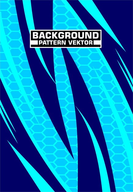 Fondo vectorial de patrón azul dinámico