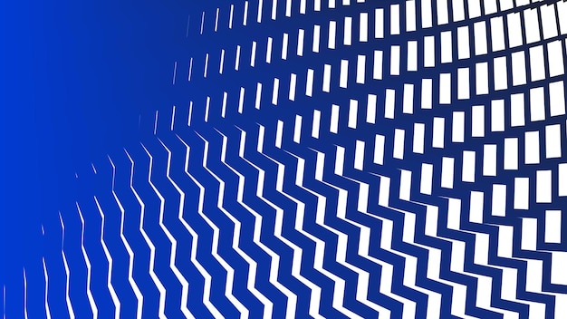 Fondo vectorial de patrón sin costuras de línea zigzag azul para diseño y decoración modernos