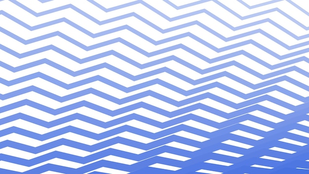Fondo vectorial de patrón sin costuras de línea zigzag azul para diseño y decoración modernos