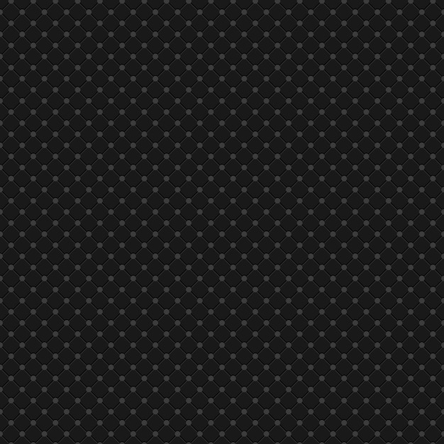 Fondo vectorial de patrón sin costuras de punto polca negro