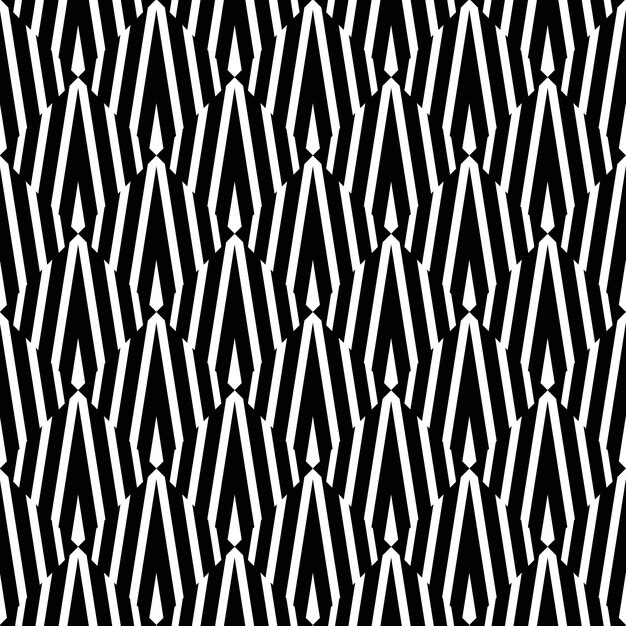 Fondo vectorial Patrón geométrico Patrón de línea negra y blanca Abstracto Fondo decorativo para papel tapiz muebles decoración interior tela de moda Patrón vectorial diseño moderno
