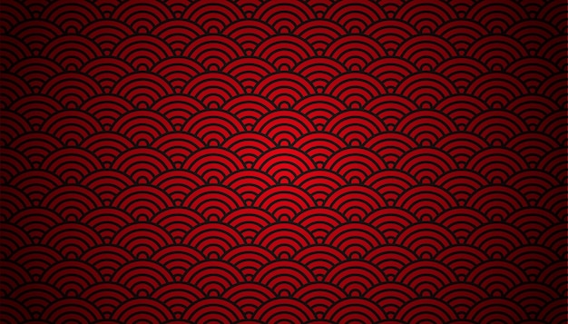 fondo vectorial de patrón rojo editable con estilo moderno