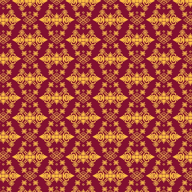 El fondo vectorial del patrón tradicional de Songket