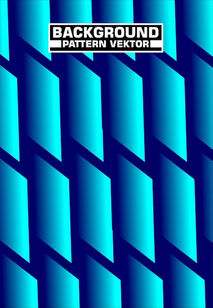 Fondo vectorial de patrones geométricos azules abstractos