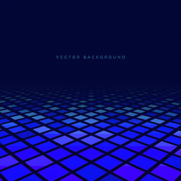 Fondo vectorial con píxeles azules abstractos