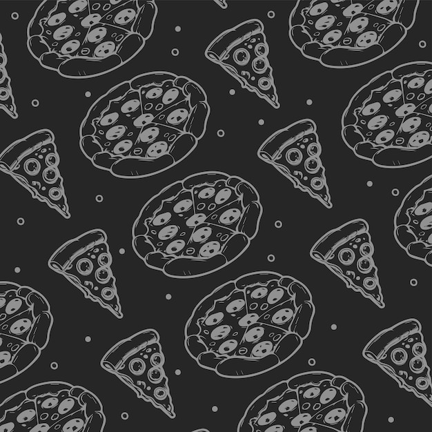 fondo vectorial de la pizza