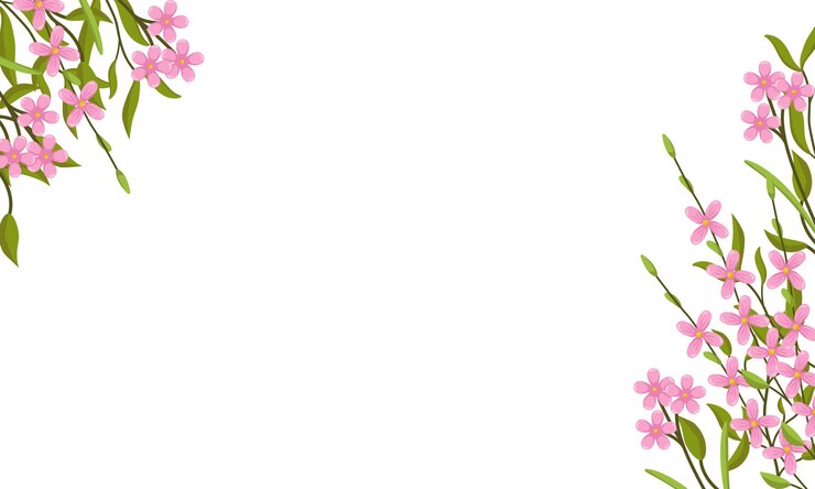 Vector fondo vectorial de primavera con flores delicadas y espacio para el texto