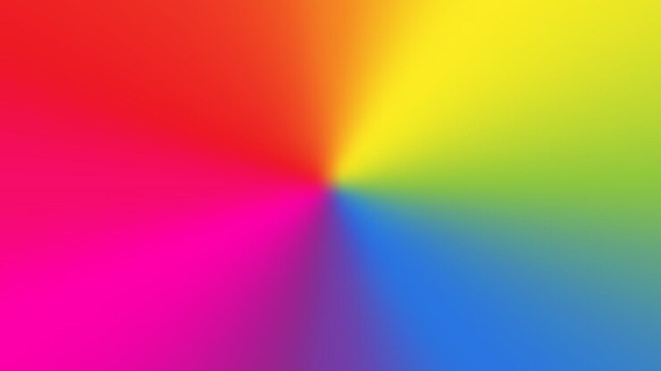 Vector fondo vectorial radial gradiente vibrante con transiciones de color suaves y diseño dinámico