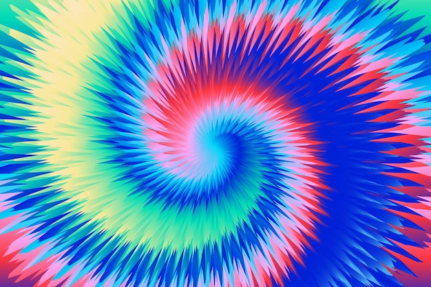Fondo vectorial radial Tai Dai abstracto multicolor