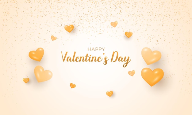 Fondo vectorial realista para el día de San Valentín