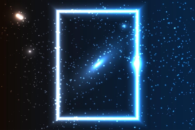 El fondo vectorial realista de la galaxia.