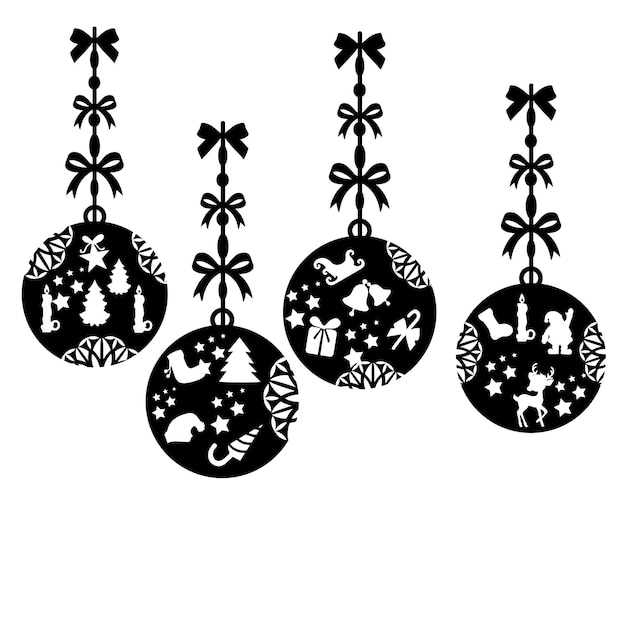 fondo vectorial realista de la temporada navideña con regalos y adornos