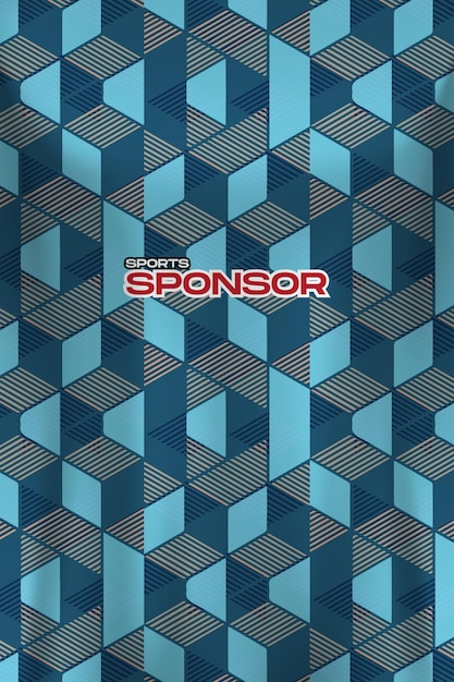 Fondo vectorial Resumen para camiseta deportiva Sublimación de tela Textura de patrón textil